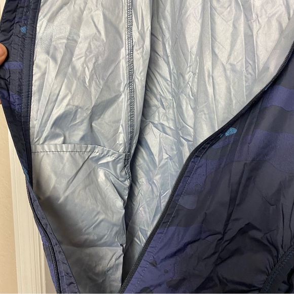 Oakley Lightweight Hydro Tech  Wind Rain Hooded Jacket Blue Camo - Picture 3 of 7